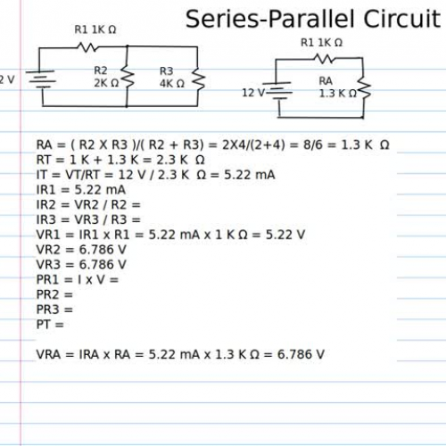 Series Circuit Analysis part 1