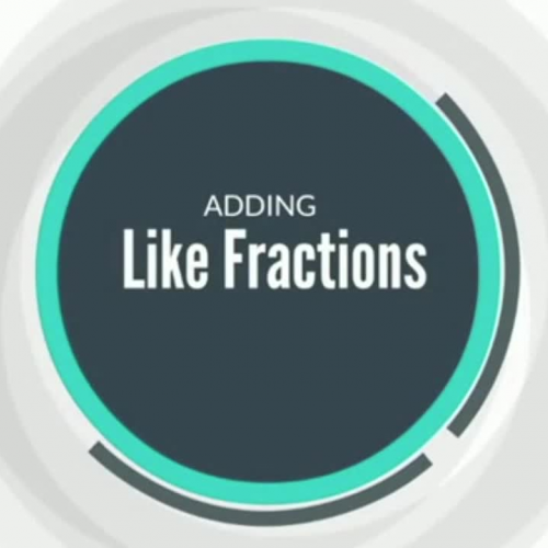 Adding Like Fractions