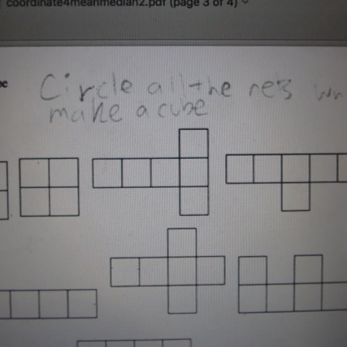 Finding which nets can make a cube