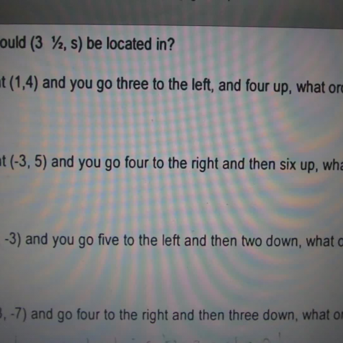 moving on a coordinate plane