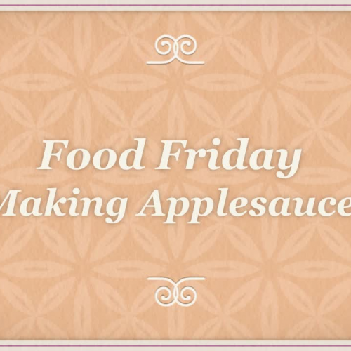 Food Friday Applesauce