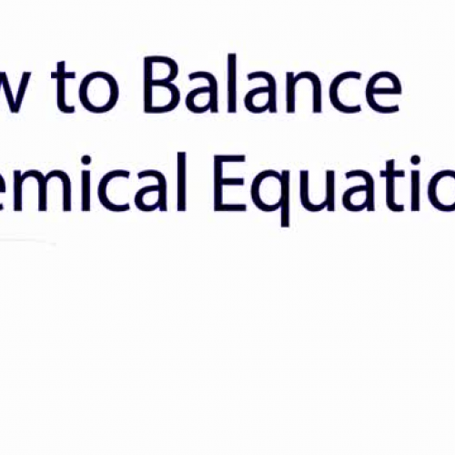 How to balance a chemical equation in 5 easy steps