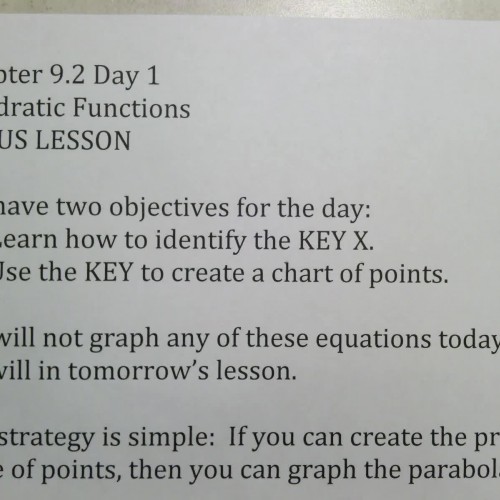 SSHSMATH - Ch 9 Sect 2 Day 1