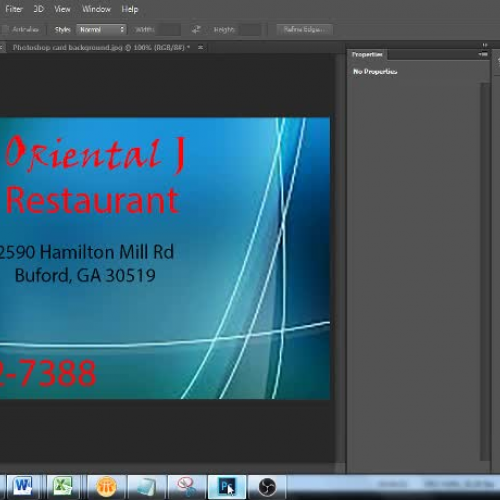 Photoshop Business Cards with layers
