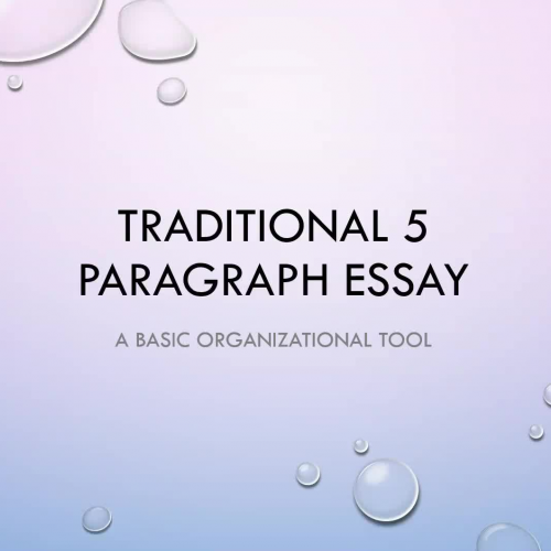 5 paragraph essay overview