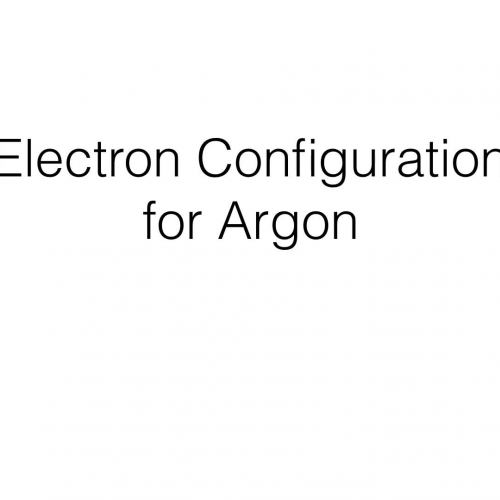 Sample Voice-over Powerpoint: Electron Configuration