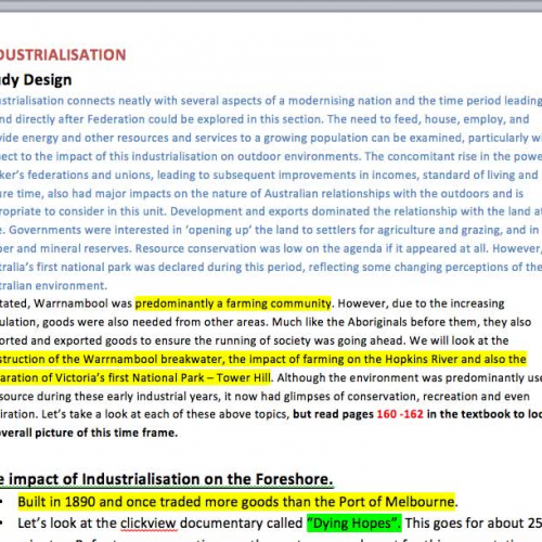 Unit 3 OES - Industrialisation