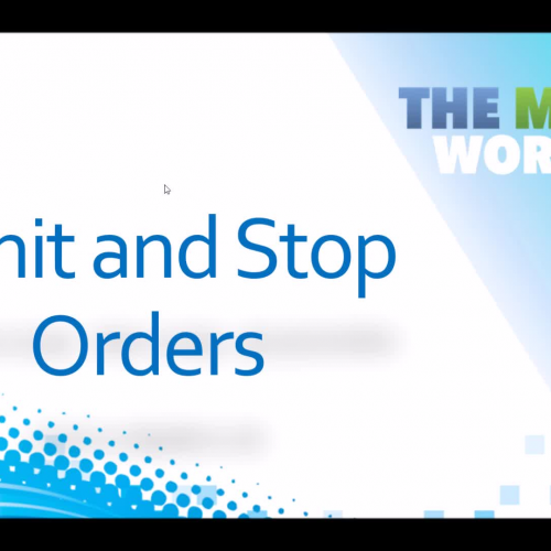 Using Limit and Stop Orders on HTMW