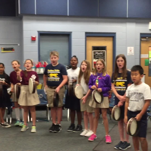 16-17 Ms. Miller's 4th grade class "This is a Piece for Drums" by Kriske/DeLelles