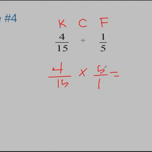 Multiplying and Dividing Fractions