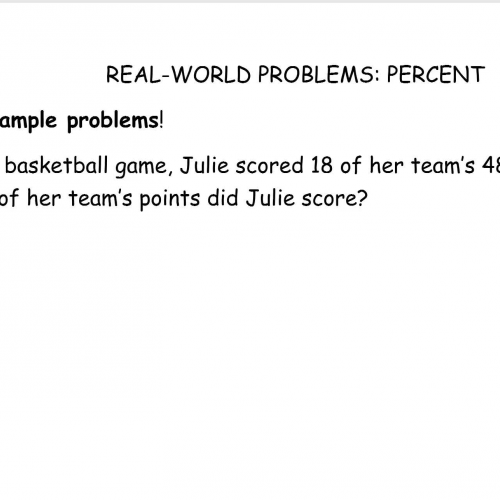 Percents in real world problems