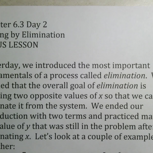 SSHSMATH - Ch 6 Sect 3 Day 2