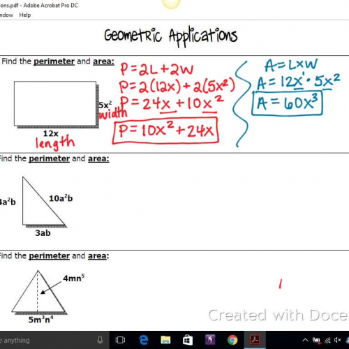 Geometric Applications 1