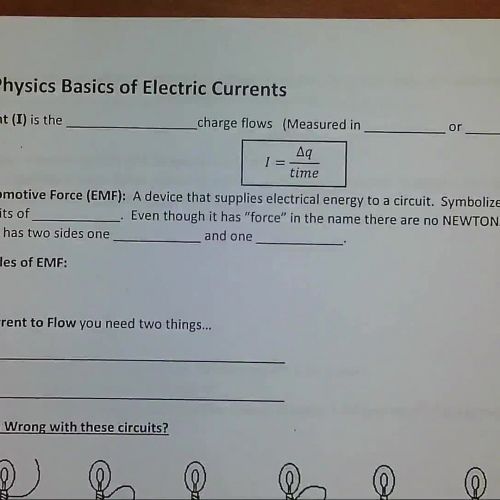 Basics of Electric Current