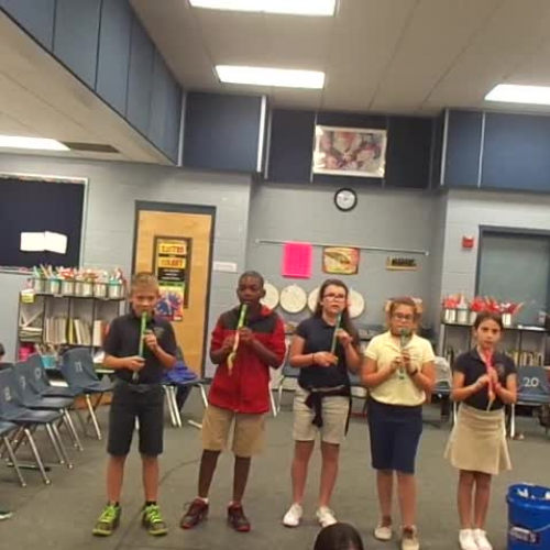 16-17 Ms. Hanks' 5th grade class "The Elephant Carries a Great Big Trunk" by Kriske/DeLelles