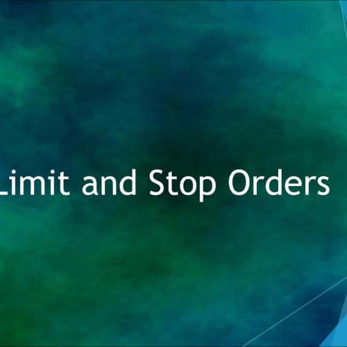 Personal Finance Lab - Limit and Stop Orders