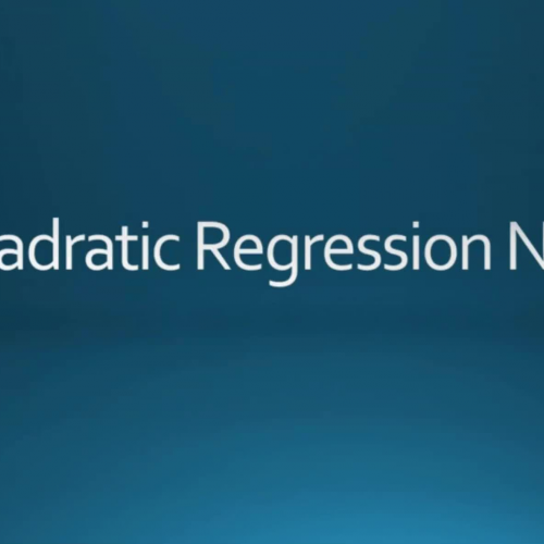 Quadratic Regression Notes