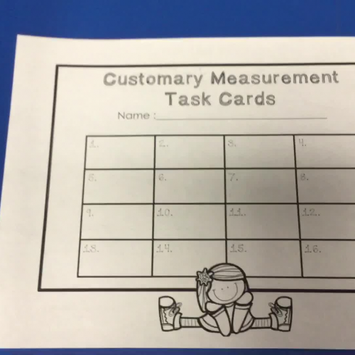 Capacity Task Cards