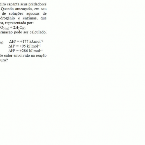 Exercício Resolvido - Química - FUVEST 2010