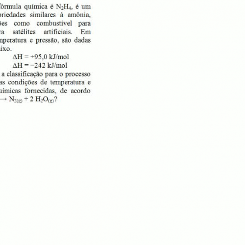 Exercício Resolvido - Química - Lei de Hess - MACKENZIE 2011