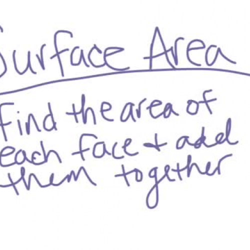 Surface Area of 3D Figures
