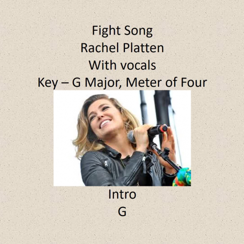 Fight Song (vocals)