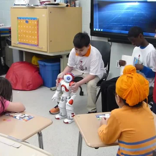 BBLC Special Needs Students  Help Program Robot to 'Read Across America'