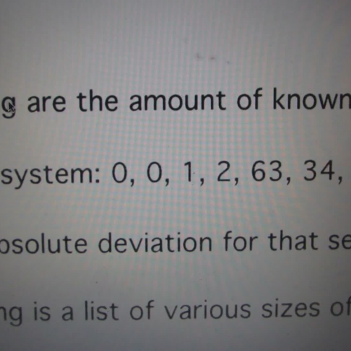 Mean absolute deviation video 1