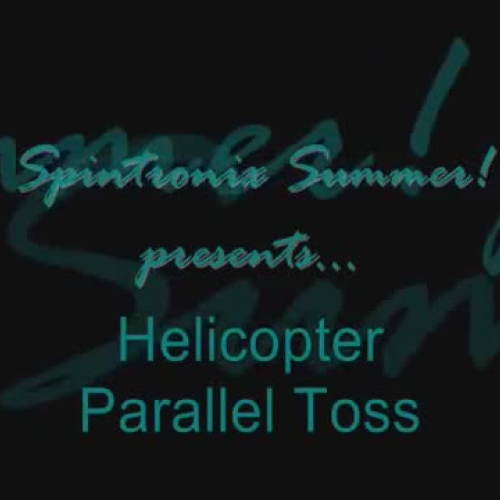 Helicopter Parallel Toss - How to color guard