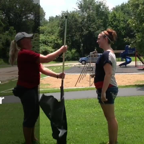 Partner Cracker Jacks - How to color guard