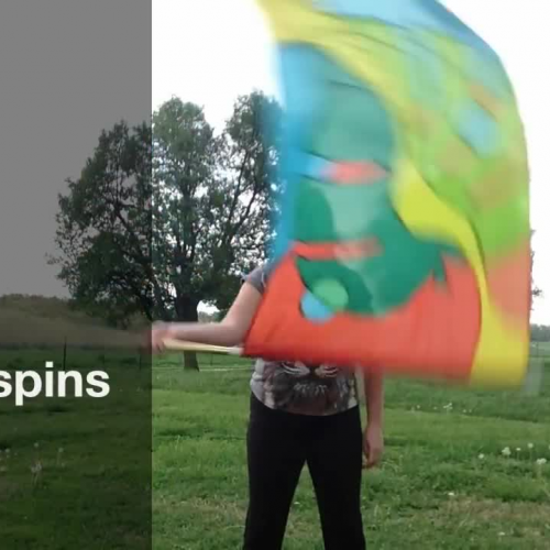 Single Spins on Flag - How to color guard