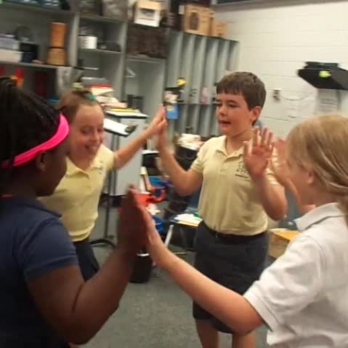 16-17 Ms. Jesson's 3rd grade class "Engine, Engine, No. 9" movement