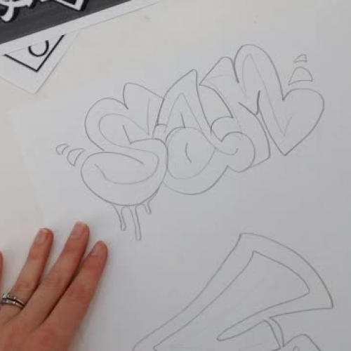 Grade 6- Graffiti/Bubble Writing
