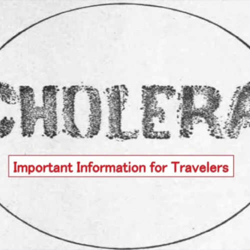 CHOLERA PUBLIC SERVICE HEALTH ANNOUNCEMENT