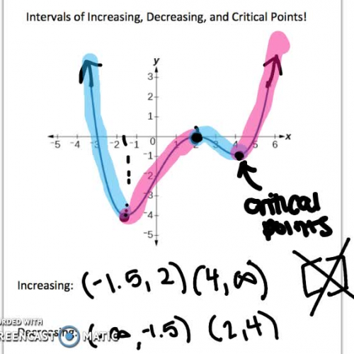 Intervals and Critical Points