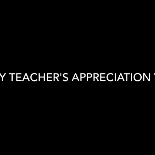 Teacher Appreciation