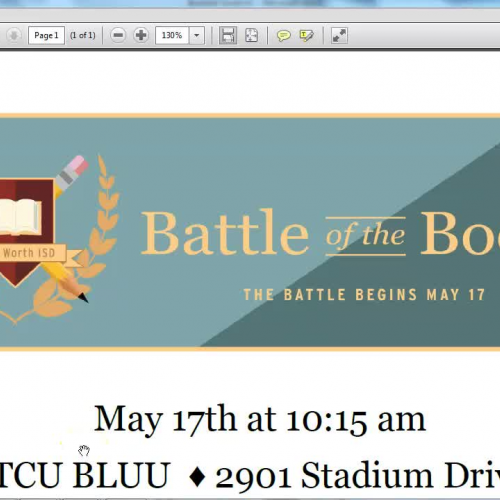 Judging Video Battle of Books