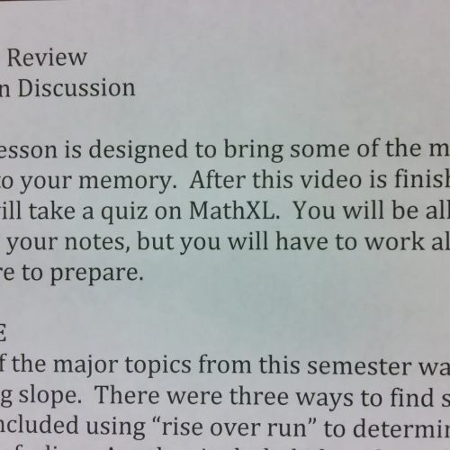 SSHSMATH - Finals Review 1