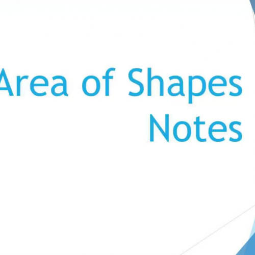 Area of Shapes Notes