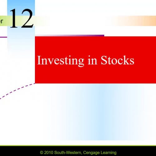 Personal Finance - Section 12-1 on Stocks