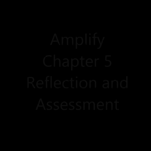 Amplify- Chapter 5- Reflection and Assessment