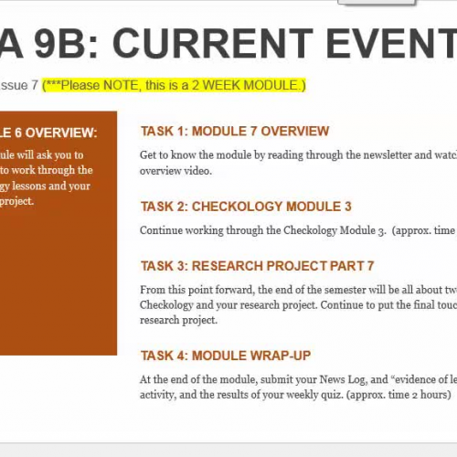 Module 7 Overview