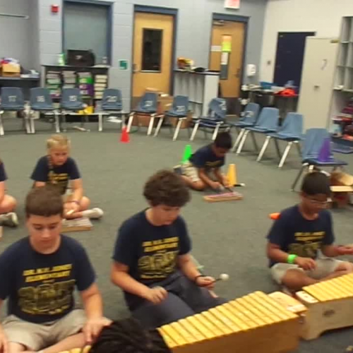 16-17 Ms. Dunn's 5th grade class "Mbira Jam" by Walt Hampton