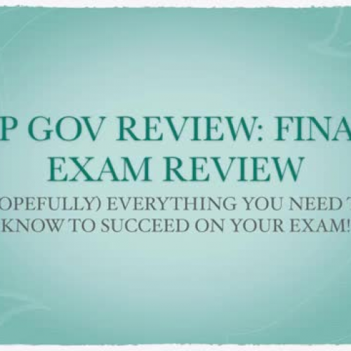 Am. Government Final Review