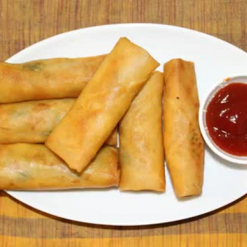 Chicken Spring Roll Recipe | Homemade Chinese Chicken and Vegetable Spring Roll
