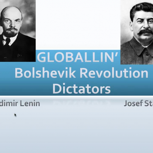 Regents Review- Russian (Bolshevik) Revolution Dictators