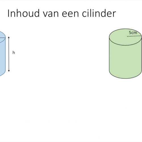 Inhoud van een cilinder 