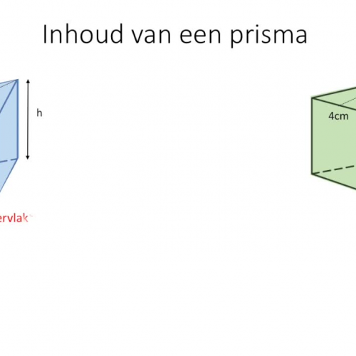 Inhoud van een prisma 