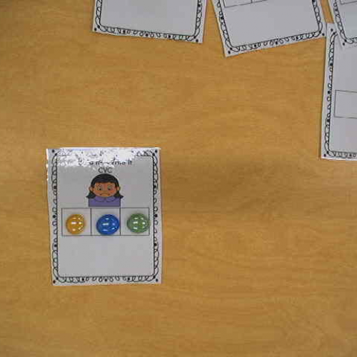 Elkonin Blend Box with CVC words