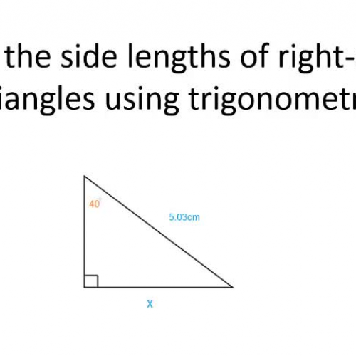 Trigonometry_Finding an unknown side